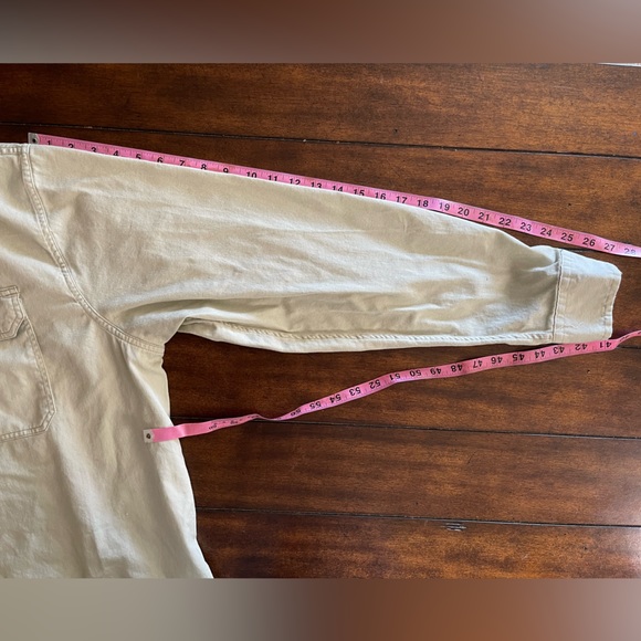 Wrangler Flex For Comfort Beige Button Down Work Shirt Men’s 2XL - Picture 5 of 8